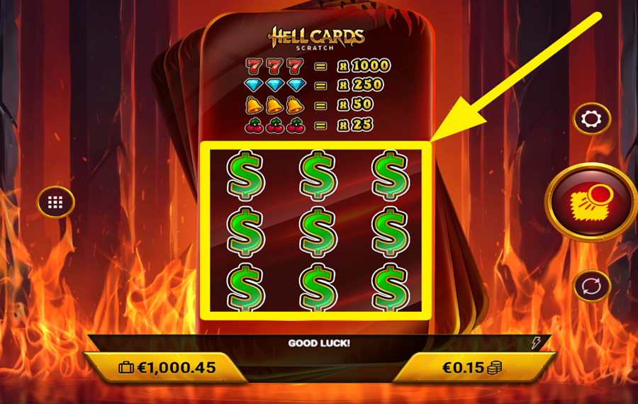 Hellcards Scratch GRATTEZ LES CARTES.