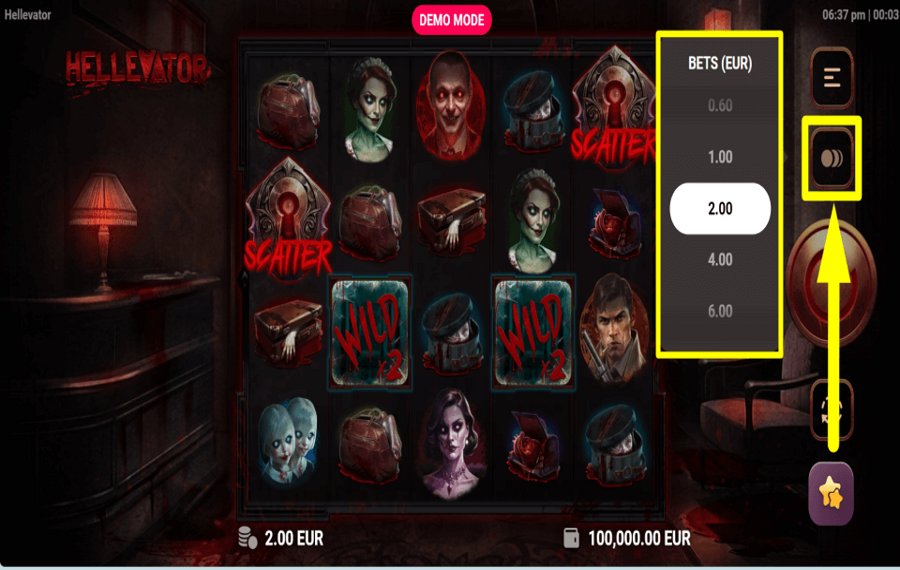 Hellevator ADJUST THE STAKE.