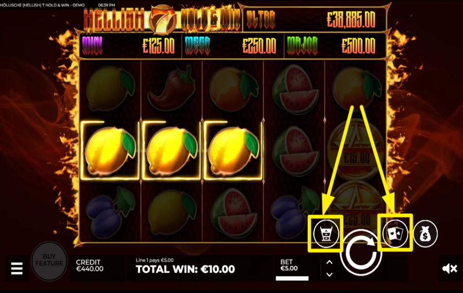 Hellish 7 Hold and Win MISE EN CAUSE DE VOTRE GAGNANT.