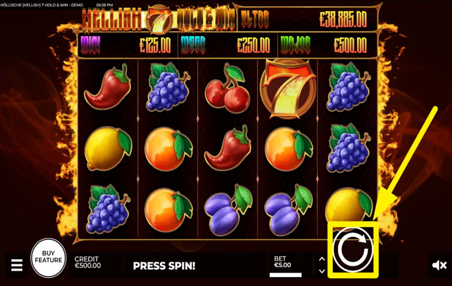 Hellish 7 Hold and Win REJOIGNEZ LE SPINNING !