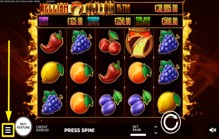 Hellish 7 Hold and Win ACCÉLÉREZ LES VIRAGES.