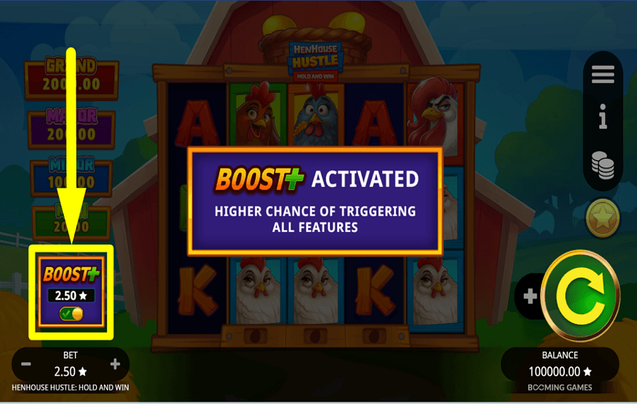 Henhouse Hustle Hold and Win AMPLIFICA LAS PROBABILIDADES.