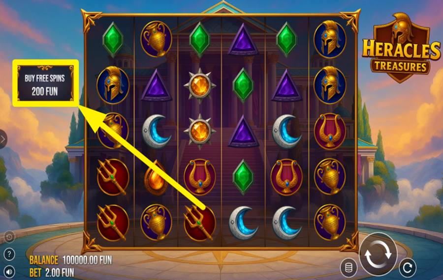 Heracles Treasures DESBLOQUEA GIROS GRATIS.