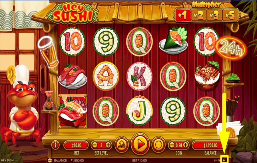 Hey Sushi ACTIVATE QUICK SPINS.