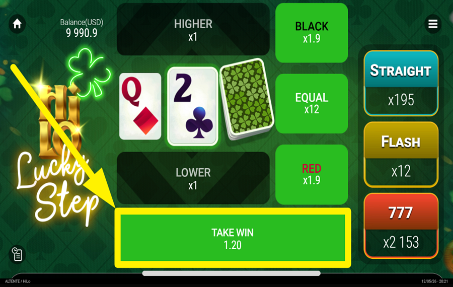 Hi Lo Lucky Step ¡RECIBE TU VICTORIA!
