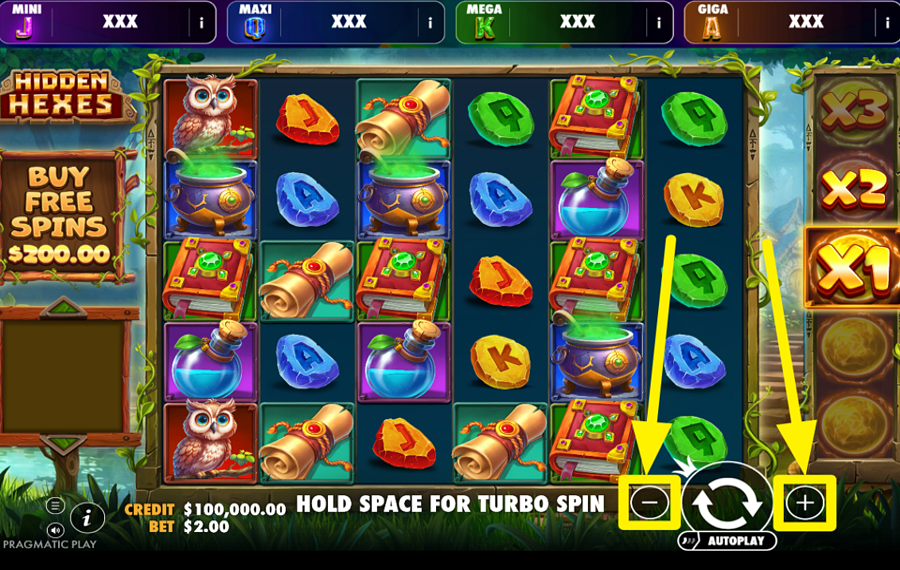 Hidden Hexes Oranje Jackpot AJUSTA TU APUESTA.