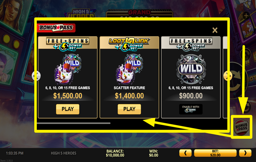 High 5 Heroes GRAB A BONUS!