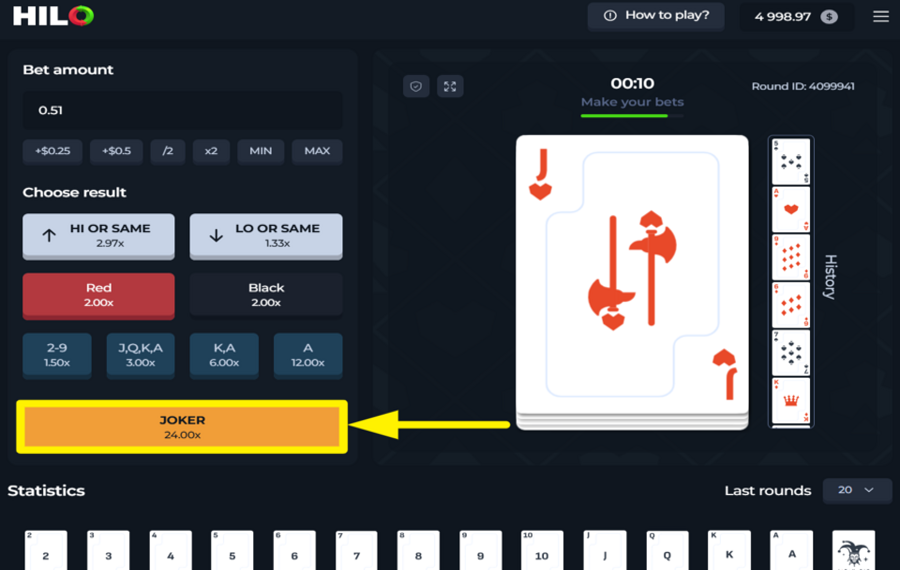 Hilo Joker ПЕРЕВЕРНИТЕ КАРТУ!