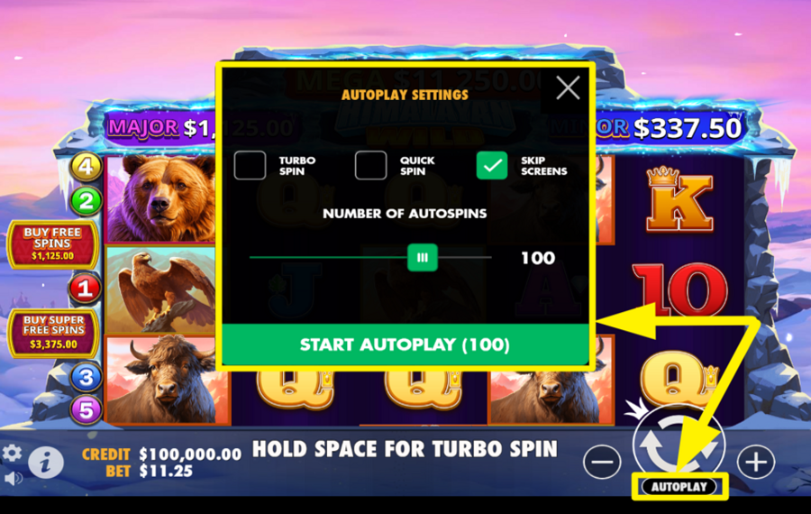 Himalayan Wild ИСПОЛЬЗУЙТЕ АВТОМАТИЧЕСКОЕ ВРАЩЕНИЕ.