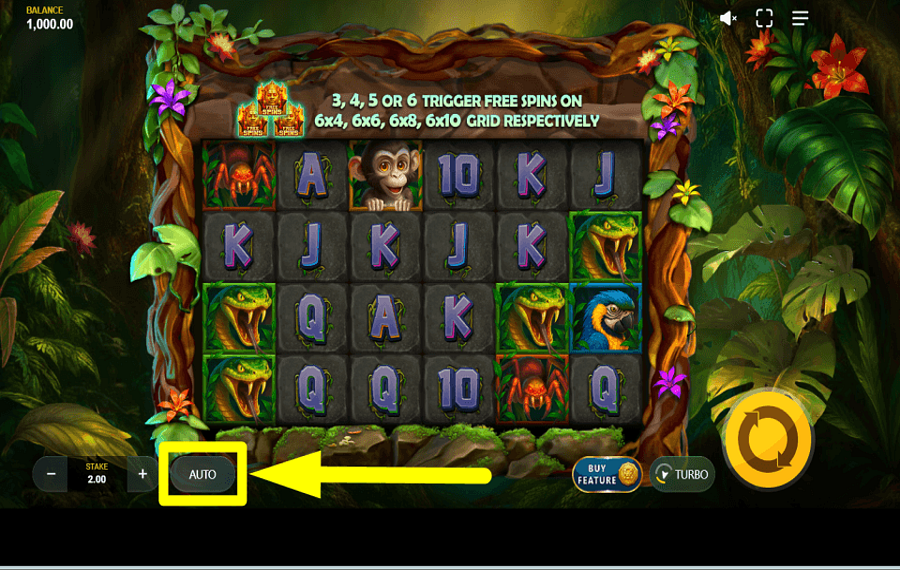 Hit The Jungle ПРОДОЛЖИТЬ В АВТОМАТИЧЕСКОМ РЕЖИМЕ.