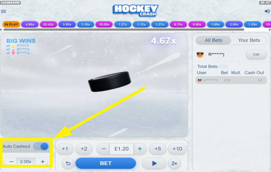 Hockey Crash AUTOMATIZAR EL PROCESO DE RETIRO DE EFECTIVO.