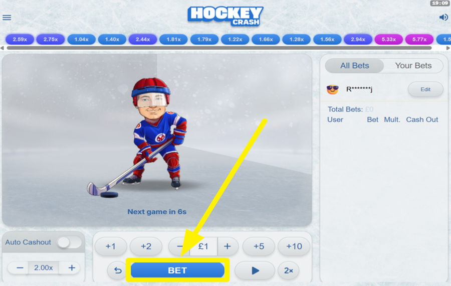 Hockey Crash JUEGA EL JUEGO.