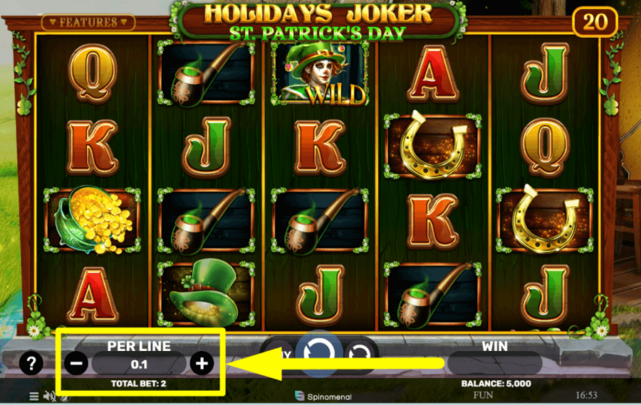 Holidays Joker St Patricks Day PLACE YOUR BET.