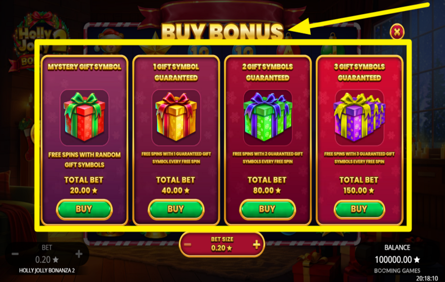 Holly Jolly Bonanza 2 DÉBLOQUEZ DES FONCTIONNALITÉS BONUS.