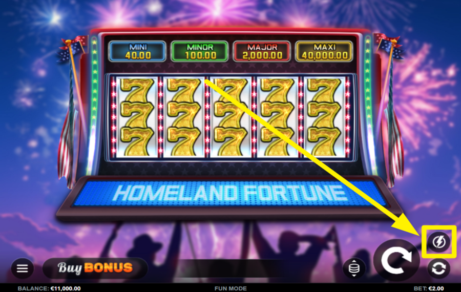 Homeland Fortune 7s Hold and Win УСКОРЯЙТЕ ВРАЩЕНИЕ.