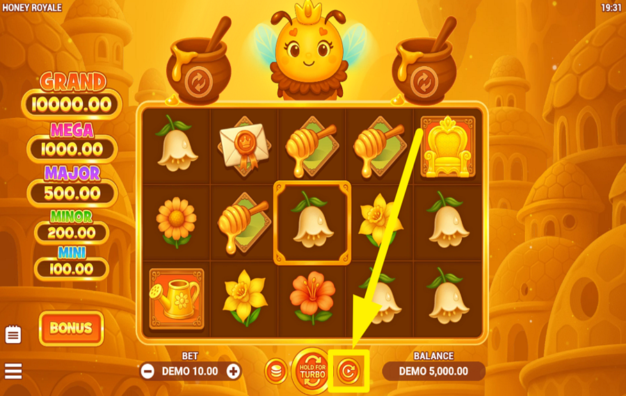 Honey Royale DÉCLENCHEUR DE TOURNÉES AUTOMATIQUES.