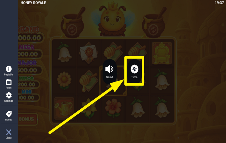 Honey Royale AUGMENTE LA VITESSE.