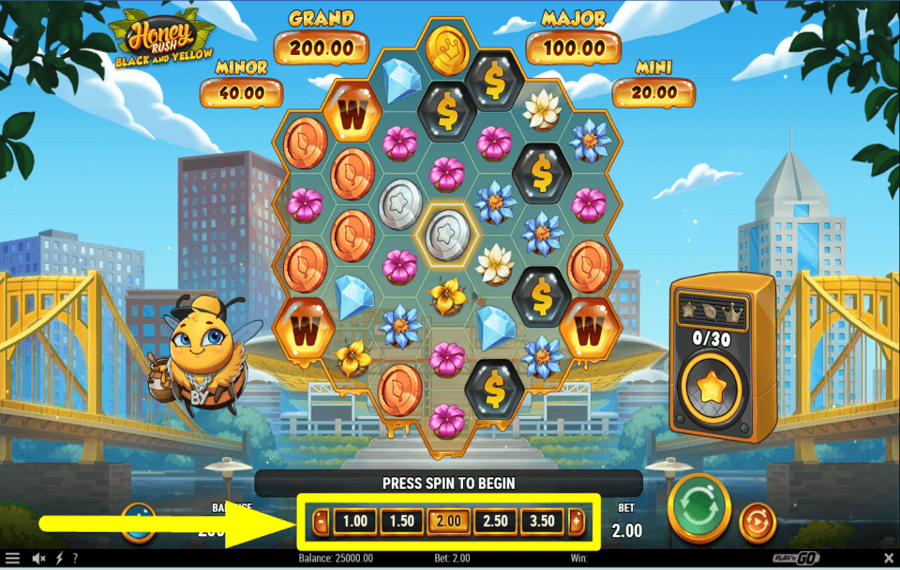 Honey Rush Black and Yellow FAITES VOTRE JEU.