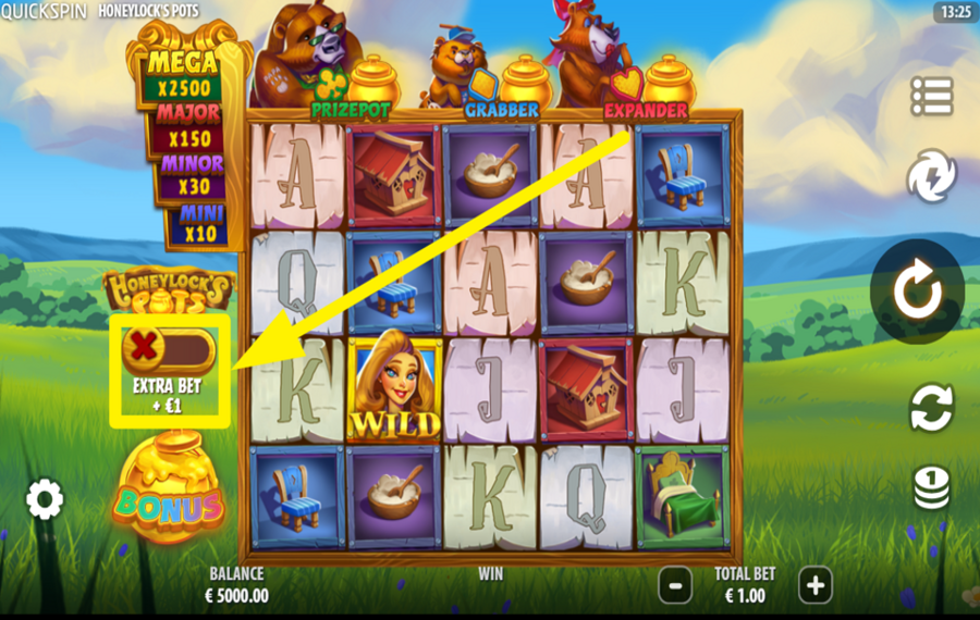 Honeylocks Pots TURN ON EXTRA BET.