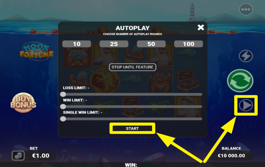 Hook the Fortune ВКЛЮЧИТЕ АВТОМАТИЧЕСКИЙ ВОСПРОИЗВЕДЕНИЕ.