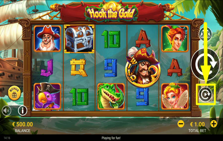 Hook The Gold ВРАЩЕНИЕ АВТОМАТИЧЕСКИ.