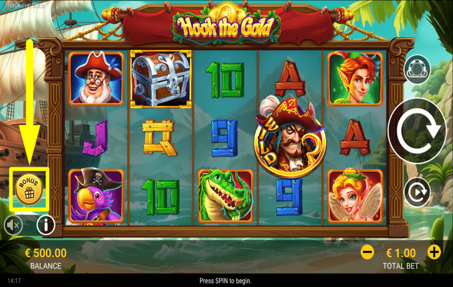 Hook The Gold КУПИТЬ ДОПОЛНИТЕЛЬНЫЕ ВРАЩЕНИЯ.