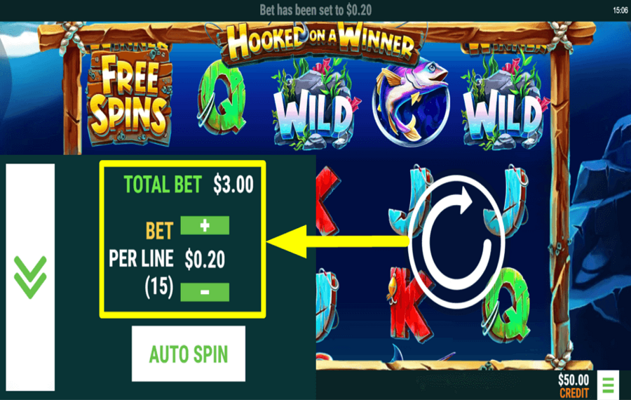 Hooked on a Winner BESTIMMEN SIE DEN EINSATZ.