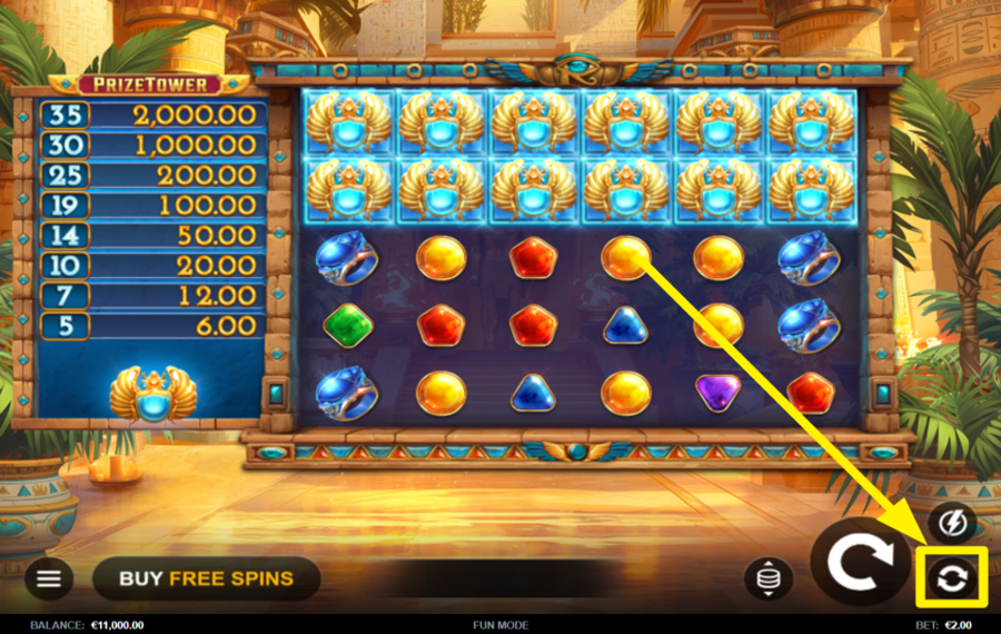 Horus Fire PrizeTower UTILISER LA LECTURE AUTOMATIQUE.