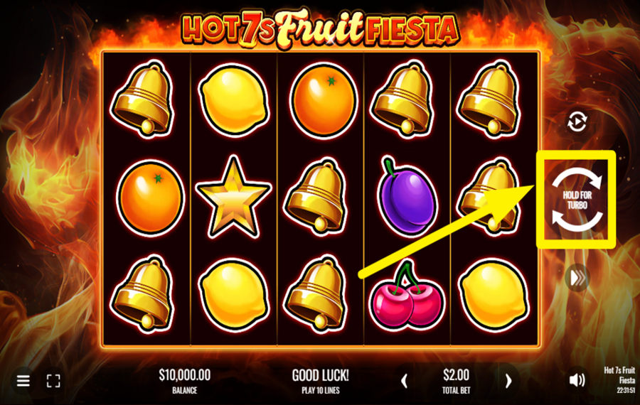 Hot 7s Fruit Fiesta TOURNEZ POUR RÉUSSIR !