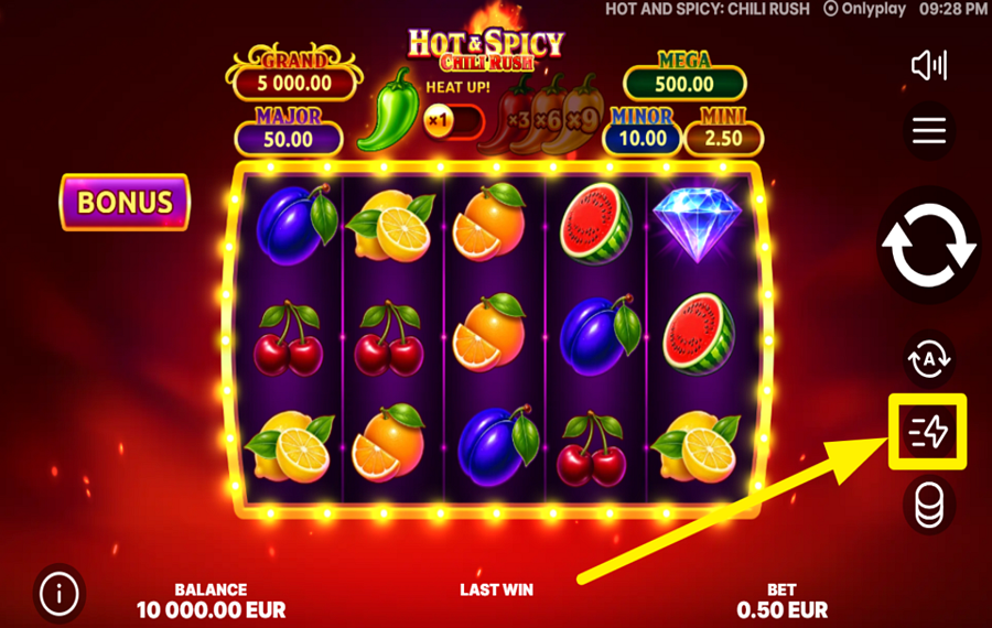 Hot and Spicy Chili Rush AUGMENTEZ LE TEMPO.