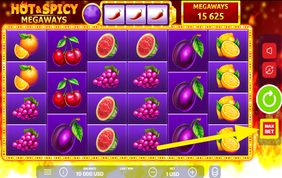 Hot and Spicy Megaways SET THE MAXIMUM STAKE.