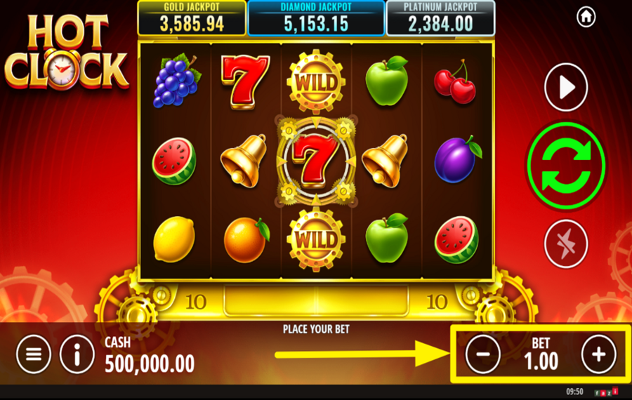 Hot Clock CHOISISSEZ VOTRE MISE.