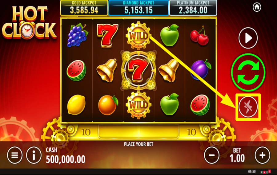 Hot Clock ACCÉLÉRER LE JEU.