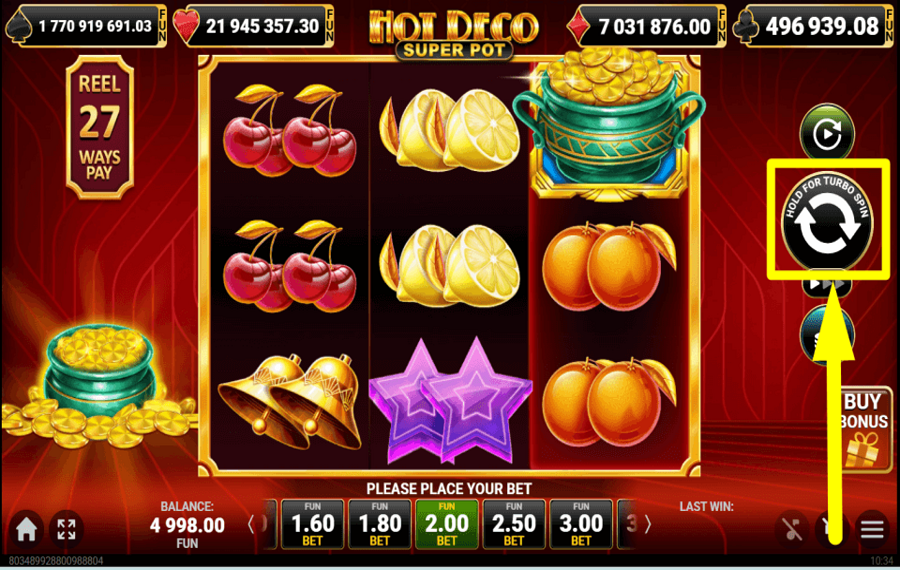 Hot Deco Super Pot COMIENCE A APOSTAR.