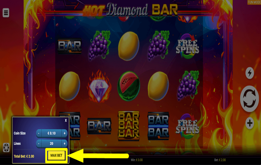 Hot Diamond Bar METTEZ EN GARDE TOUTES LES PIÈCES.