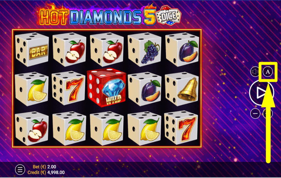 Hot Diamonds 5 Dice ENABLE AUTOPLAY.