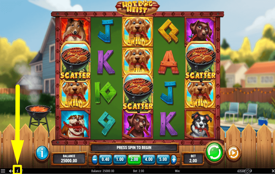 Hot Dog Heist MODIFICARE LA VELOCITÀ DI CENTRIFUGA.