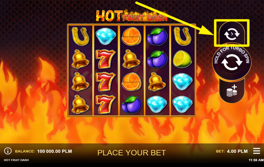 Hot Fruit Dash USE AUTOMATED SPINS.