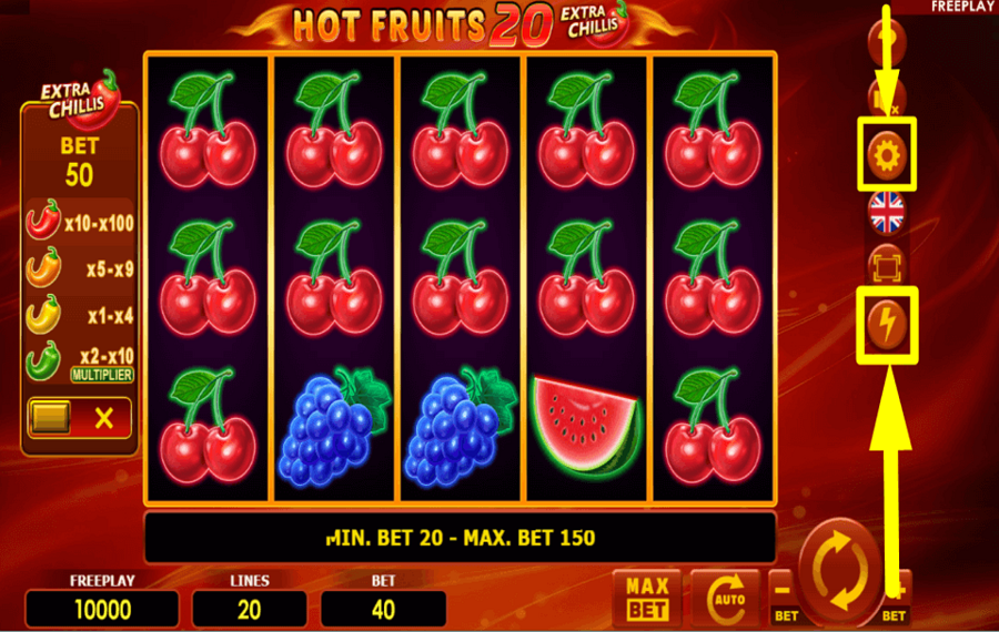 Hot Fruits 20 Extra Chillis УВЕЛИЧЬТЕ ТЕМП.