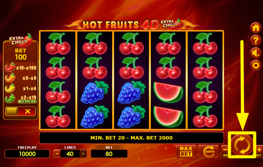Hot Fruits 40 Extra Chillis ВСТУПАЙТЕ В ДЕЙСТВИЕ!