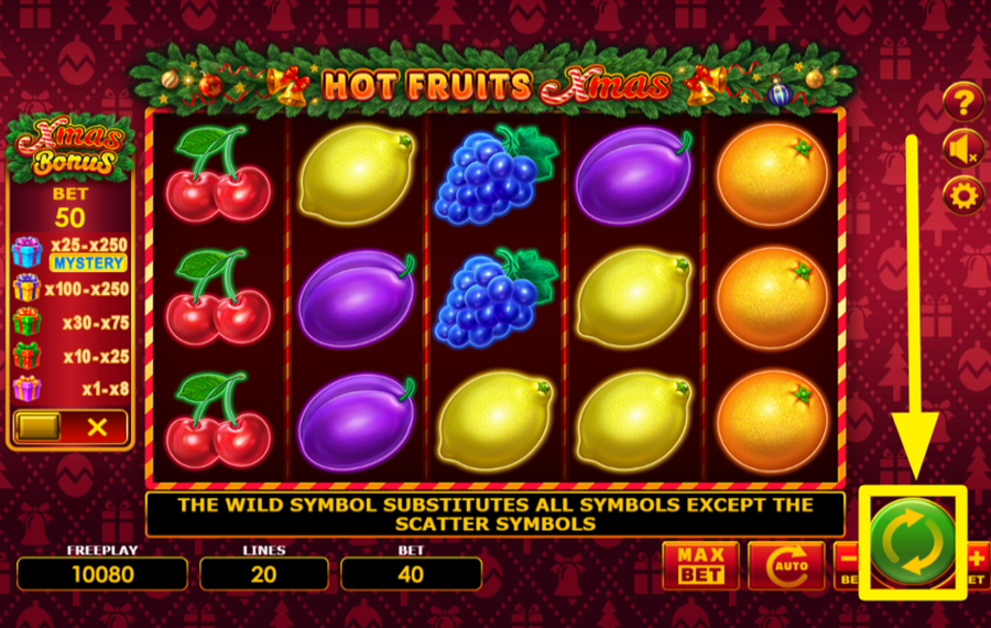 Hot Fruits Xmas ВРАЩАЙТЕСЬ К УСПЕХУ!