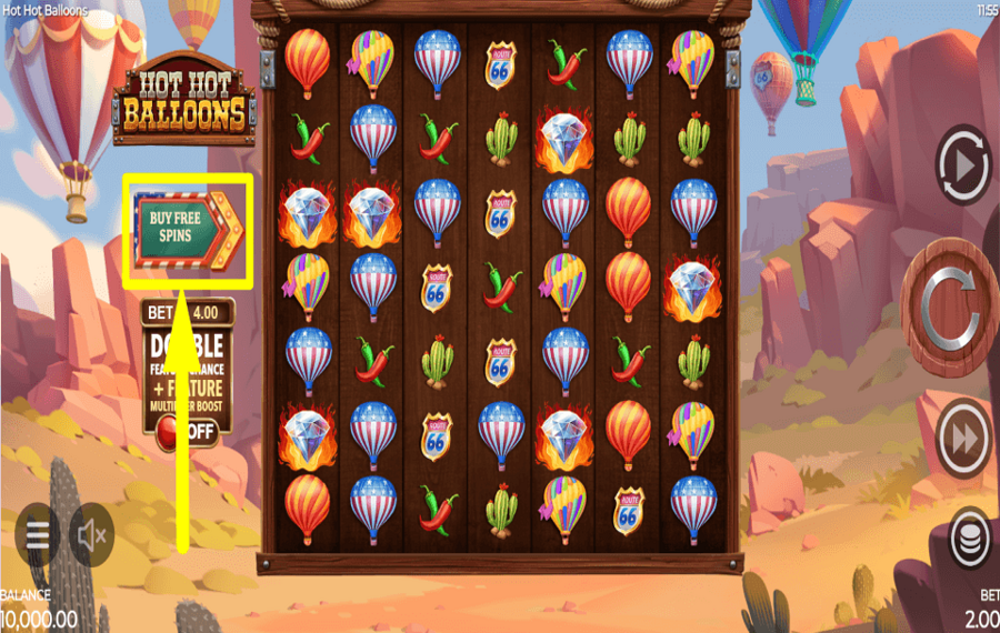 Hot Hot Balloons ACQUIRE EXTRA TURNS.