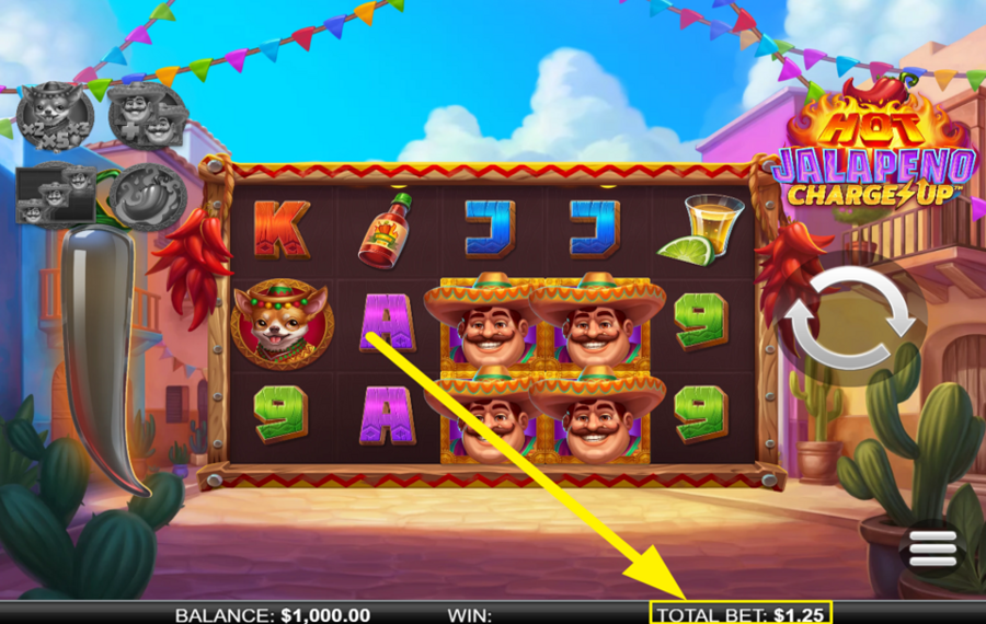 Hot Jalapeno Charge Up CHOISISSEZ UNE MISE.