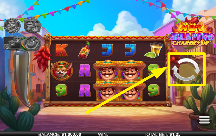 Hot Jalapeno Charge Up FAITES TOURNER LES BOBINES.