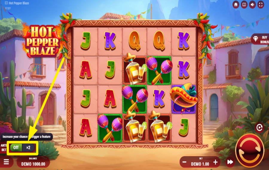 Hot Pepper Blaze ВКЛЮЧИТЕ СТАВКУ АНТЕ.