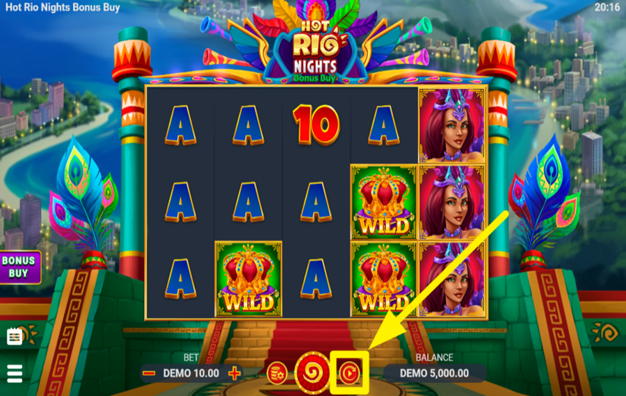 Hot Rio Nights Bonus Buy ATTIVA LA RIPRODUZIONE AUTOMATICA.