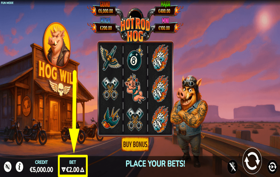 Hot Rod Hog AJUSTER LE PIÉTON.