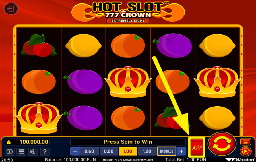 Hot Slot 777 Crown Extremely Light ВЫБЕРИТЕ УРОВЕНЬ ВОЛАТИЛЬНОСТИ.