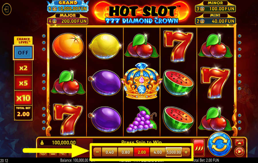 Hot Slot 777 Diamond Crown НАЗНАЧЬТЕ СВОЮ СТАВКУ.