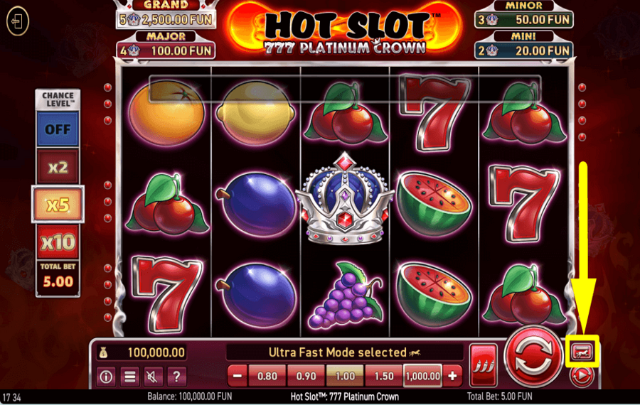 Hot Slot 777 Platinum Crown CHANGEZ LE RYTHME DU JEU.